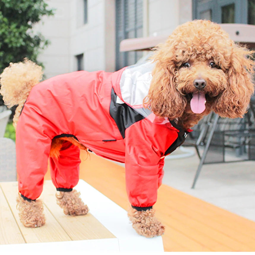 Pet Clothes Jumpsuit Waterproof Dog Jacket Dogs Water Resistant Clothes