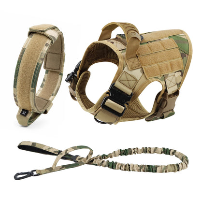 Large and medium Dog Harness And Leash Set Pet German Shepherd Malinois Training Walking Vest