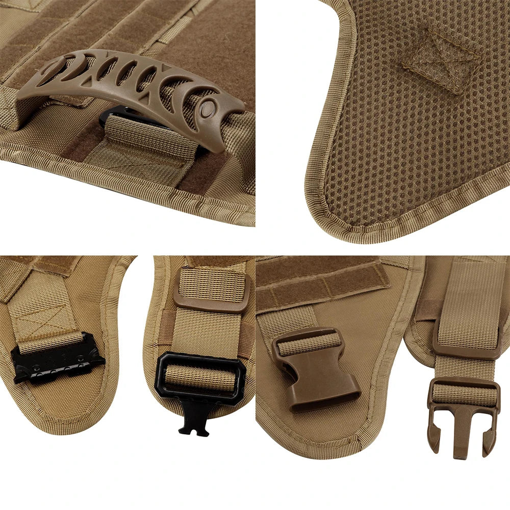 Large and medium Dog Harness And Leash Set Pet German Shepherd Malinois Training Walking Vest