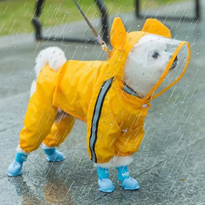 Cute Bear Shape Dog Raincoat