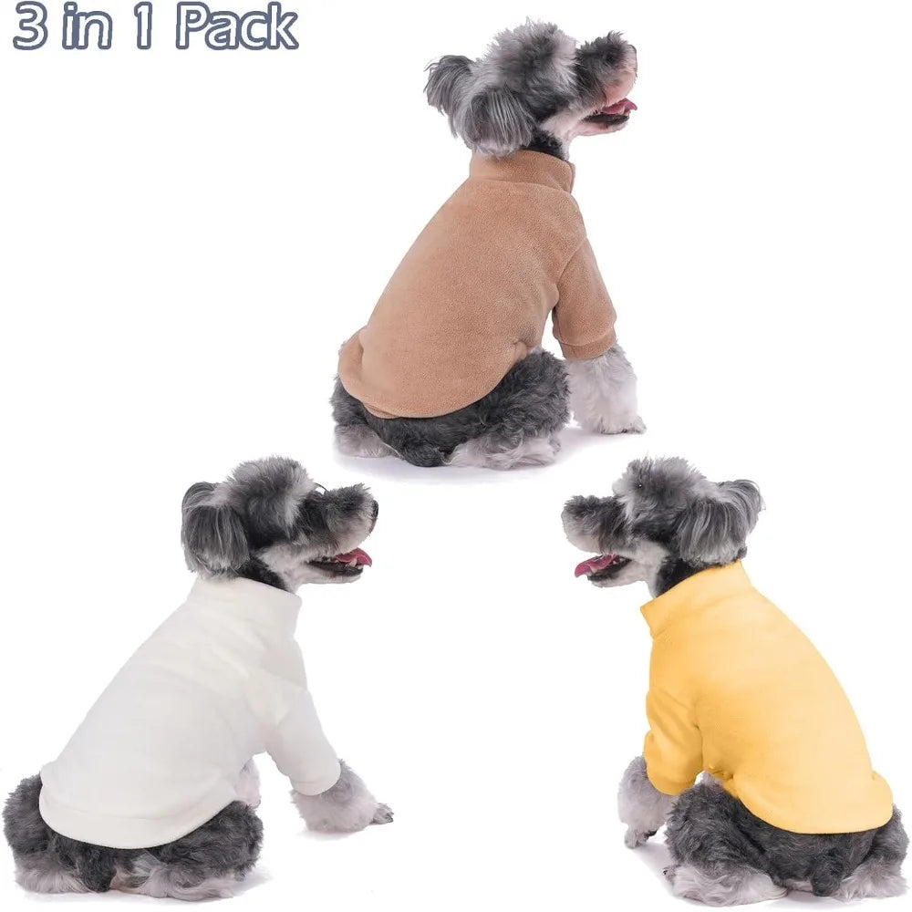 3 Pack Dog Sweaters for Small Dogs Girls Boys