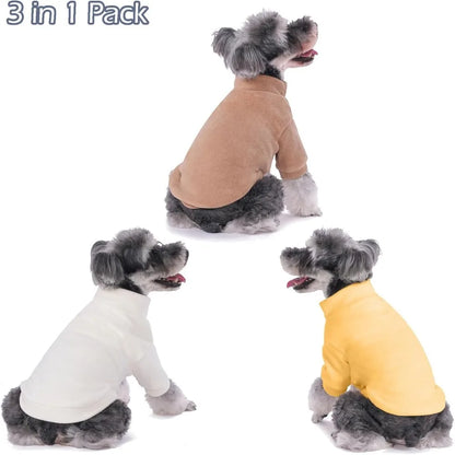 3 Pack Dog Sweaters for Small Dogs Girls Boys