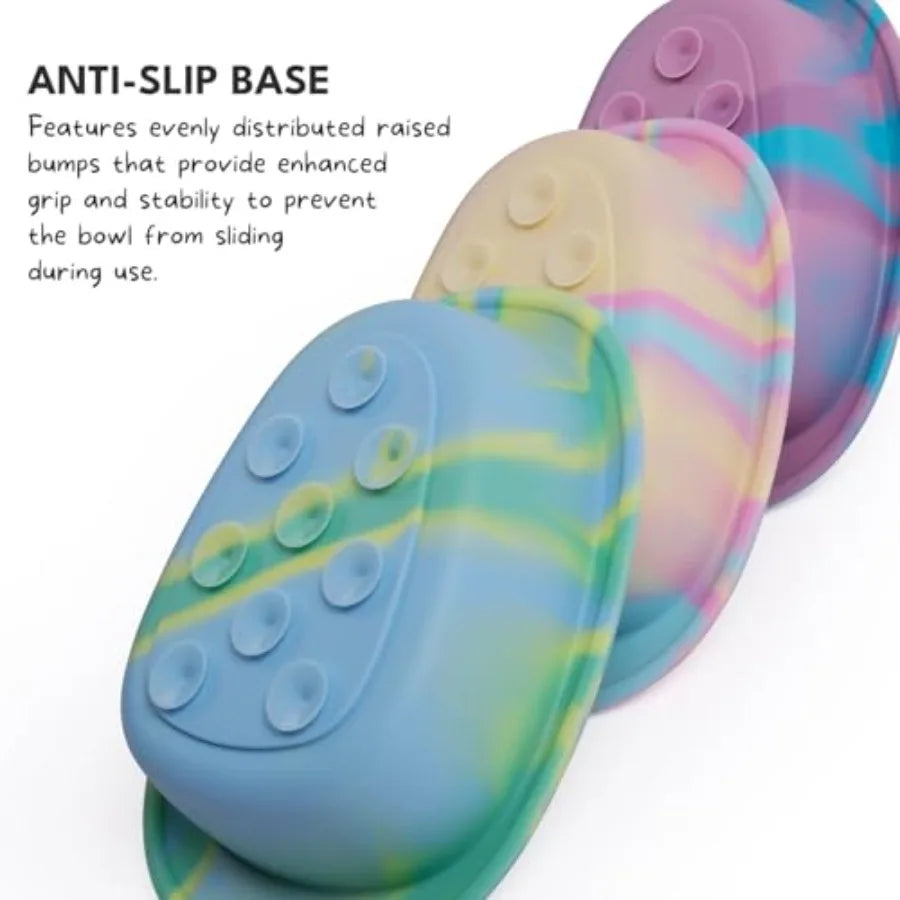 Slow Feeder Bowl with Suction Cups,