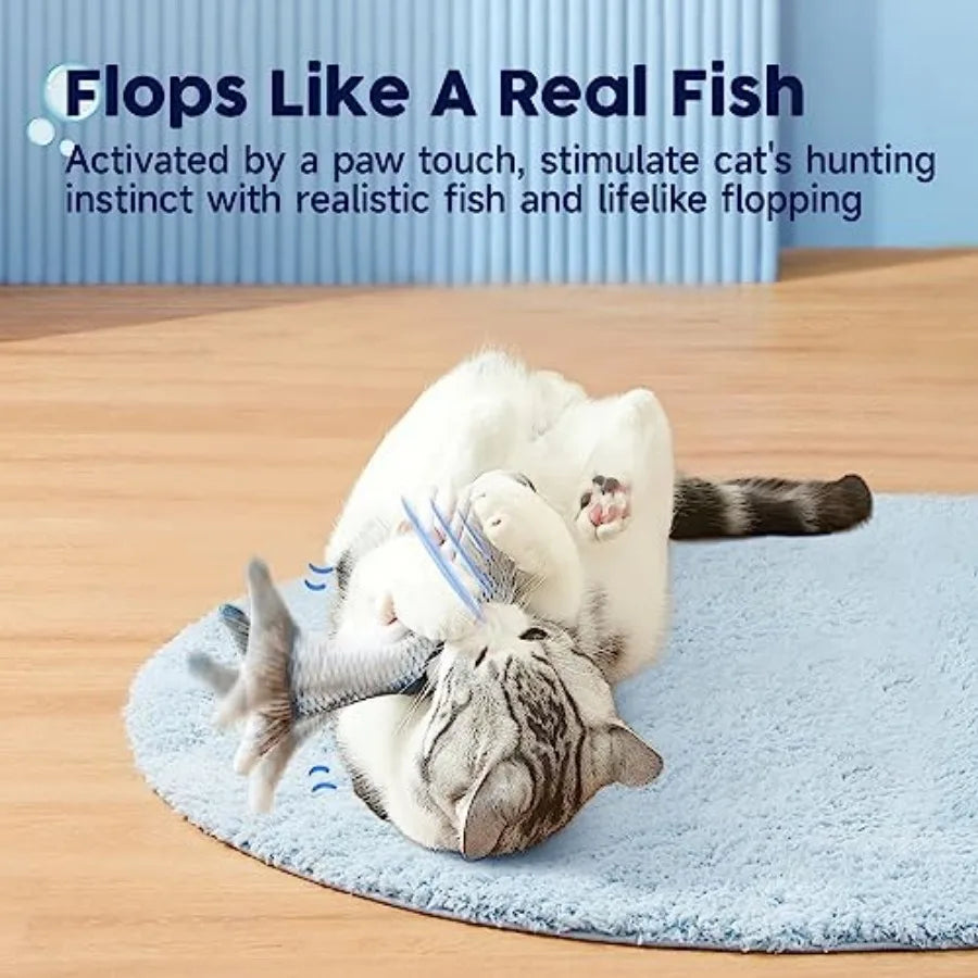 Cat Toys Flopping Fish with Catnip