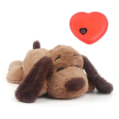 Plush Dog Heartbeat Toy For Anxiety Relief