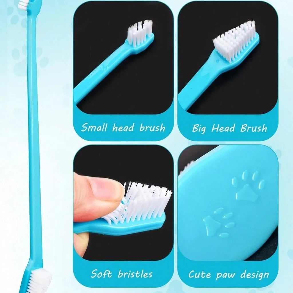 5pcs Anti-Choking Slow Feeder Dog Bowl Non-Slip 3/4 Cup -4pcs Double-Sided Toothbrushes  Liquid Treats Bone Broth Ice Cream Yogurt