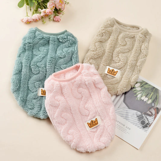 Soft Fleece Dog Clothes For Small Dogs Cats Sweater
