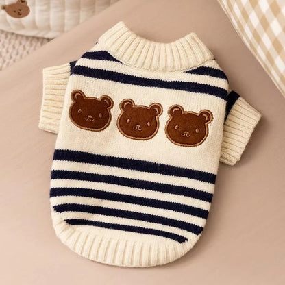 Fashion Striped Pullover Dog Sweater