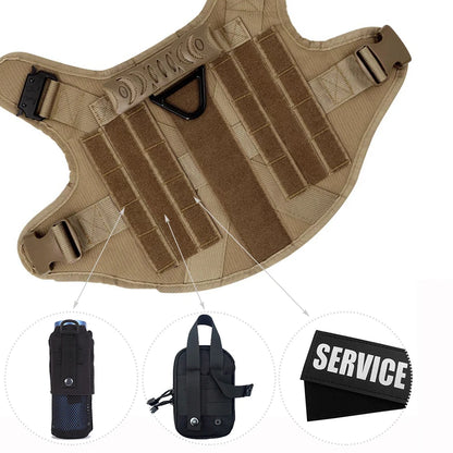 Large and medium Dog Harness And Leash Set Pet German Shepherd Malinois Training Walking Vest