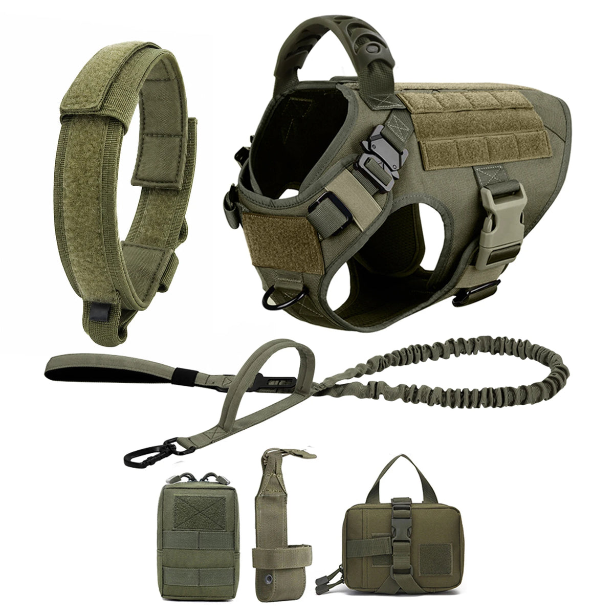Large and medium Dog Harness And Leash Set Pet German Shepherd Malinois Training Walking Vest