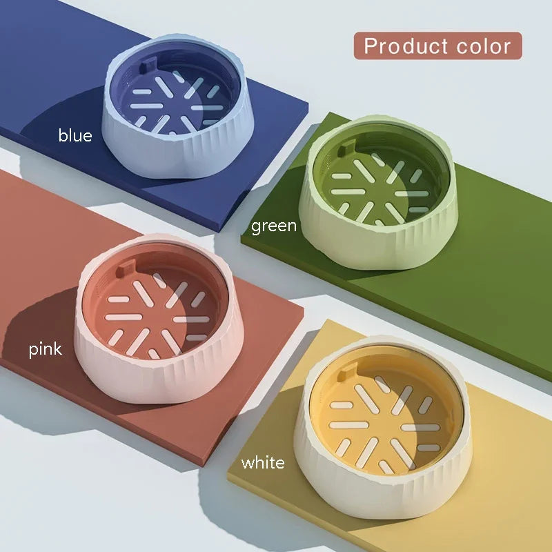 2 in 1 Rotatable Slow Feeder Dog Bowl 60° Anti-Choke Anti-Vomit for Cats and Dogs