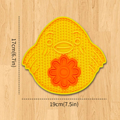 Pet Licking Mat Soft Silicone Slow Feeding Bowl
