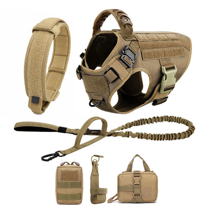 Large and medium Dog Harness And Leash Set Pet German Shepherd Malinois Training Walking Vest