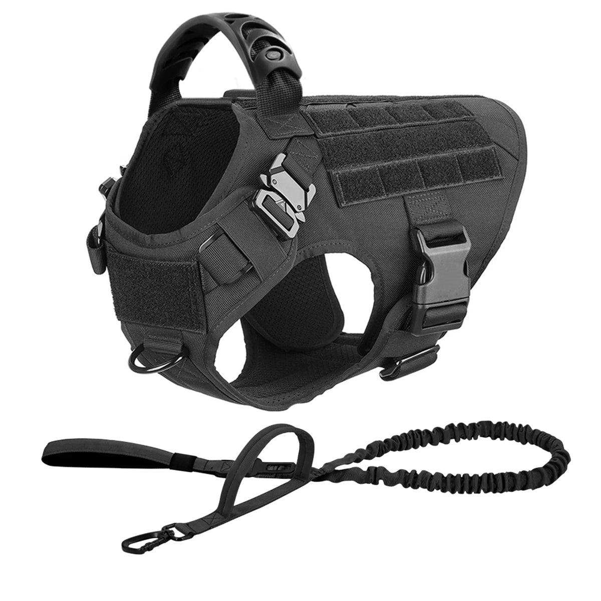 Large and medium Dog Harness And Leash Set Pet German Shepherd Malinois Training Walking Vest