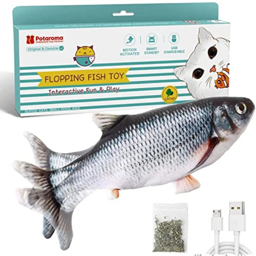 Cat Toys Flopping Fish with Catnip