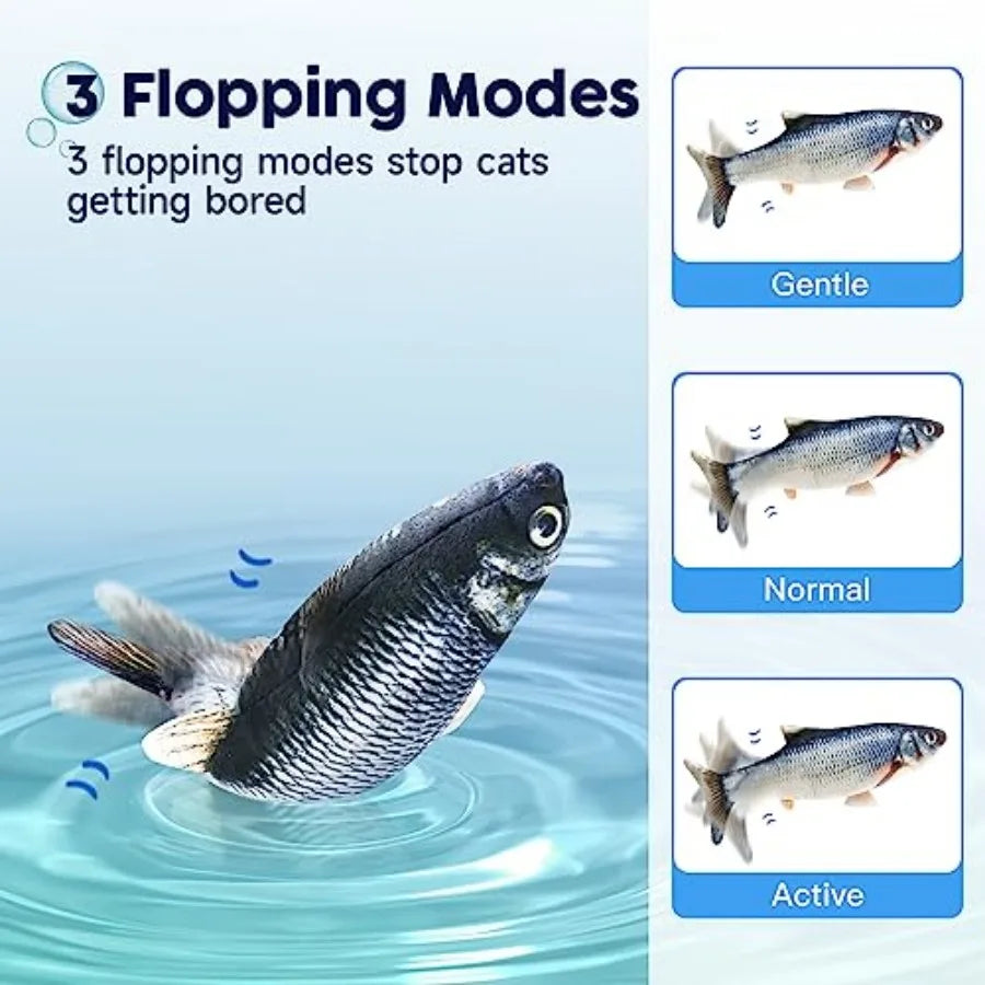 Cat Toys Flopping Fish with Catnip