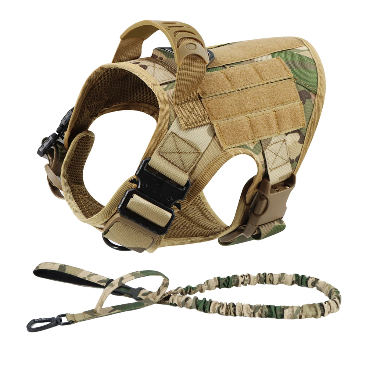 Large and medium Dog Harness And Leash Set Pet German Shepherd Malinois Training Walking Vest