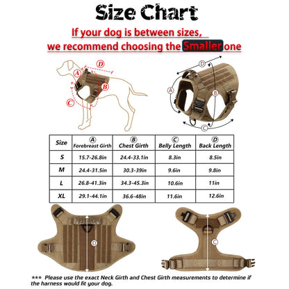 Large and medium Dog Harness And Leash Set Pet German Shepherd Malinois Training Walking Vest