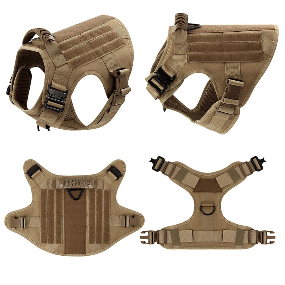Large and medium Dog Harness And Leash Set Pet German Shepherd Malinois Training Walking Vest