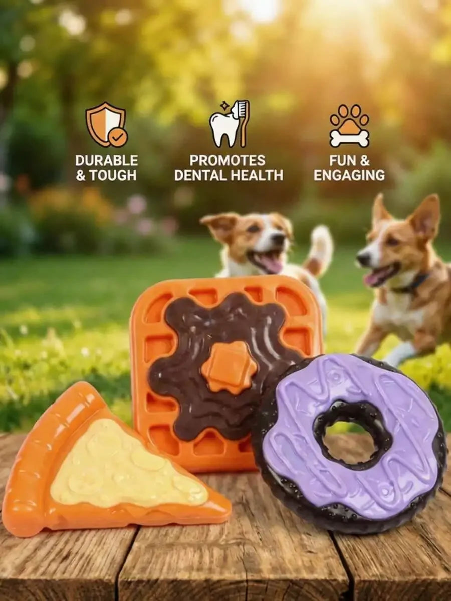 Donut-Shaped Nylon Dog Chew Toy