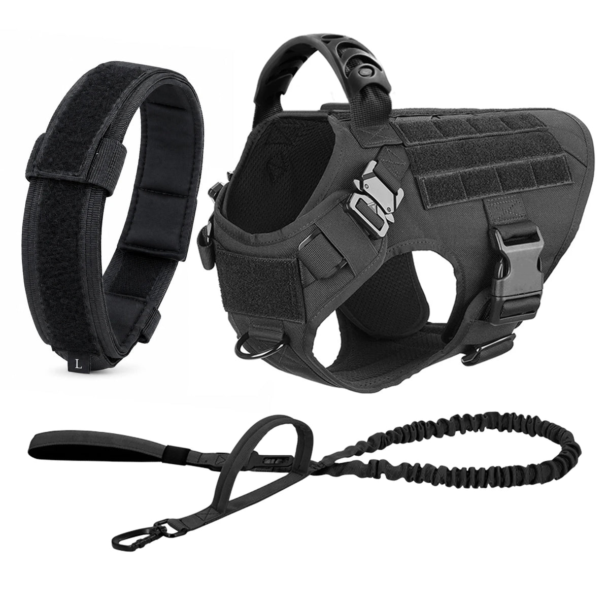 Large and medium Dog Harness And Leash Set Pet German Shepherd Malinois Training Walking Vest