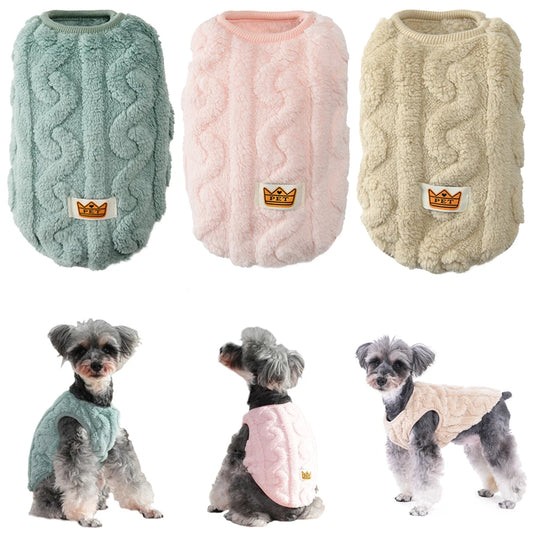 Soft Fleece Dog Clothes For Small Dogs Cats Sweater