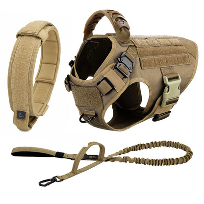 Large and medium Dog Harness And Leash Set Pet German Shepherd Malinois Training Walking Vest
