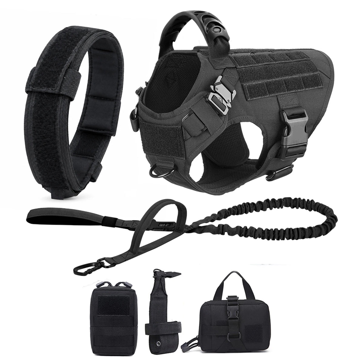 Large and medium Dog Harness And Leash Set Pet German Shepherd Malinois Training Walking Vest