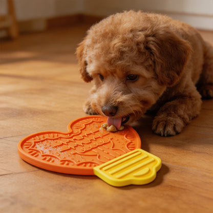 Pet Licking Mat Soft Silicone Slow Feeding Bowl