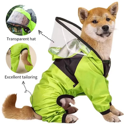 Pet Clothes Jumpsuit Waterproof Dog Jacket Dogs Water Resistant Clothes