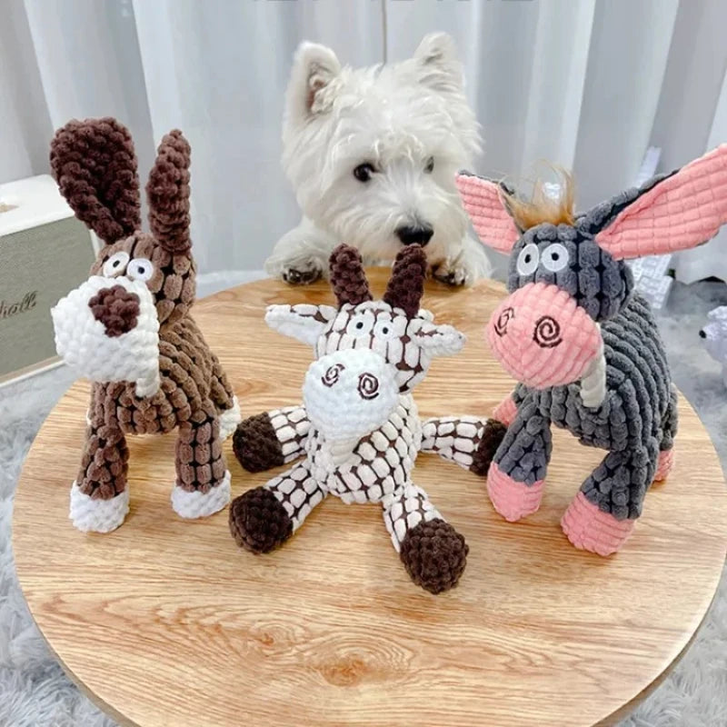 Plush Squeaky Puppy Teething Toys